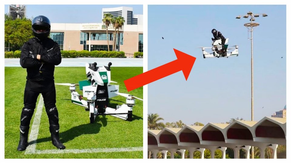 Dubajská policie představila létající skůtry
